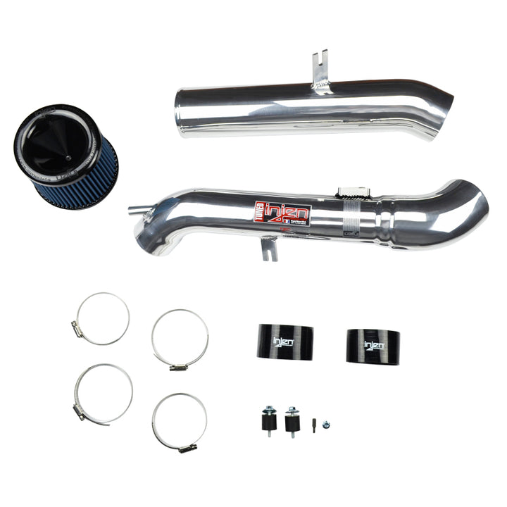 Injen 2006 M35 3.5 V6 Polished Cold Air Intake - Bull Strap