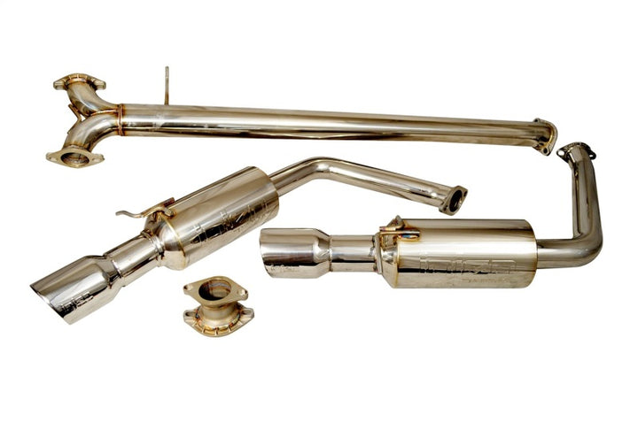 Injen 2011-14 Hyundai Sonata/Kia Optima 2.0L - 3inch Cat Back w/ Dual 60mm Mufflers - Bull Strap