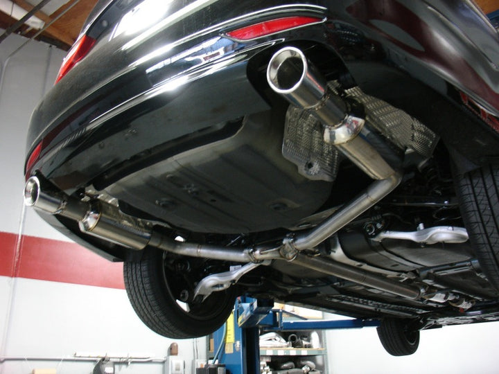 Injen 2011-14 Hyundai Sonata/Kia Optima 2.0L - 3inch Cat Back w/ Dual 60mm Mufflers - Bull Strap