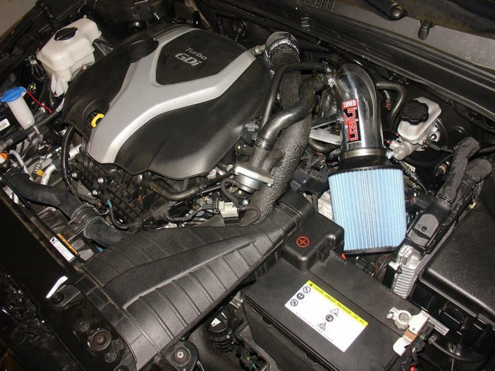 Injen 2011-14 Hyundai Sonata/Kia Optima 2.0L Turbo Polished Short Ram Intake - Bull Strap