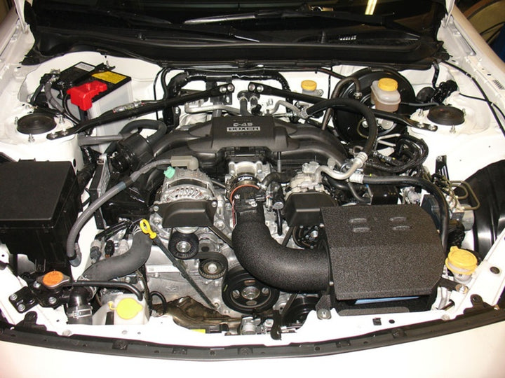 Injen 2013+ Subaru BRZ 2.0L Wrinkle Black Short Ram Intake w/ MR Tech/Air Fusion - Bull Strap