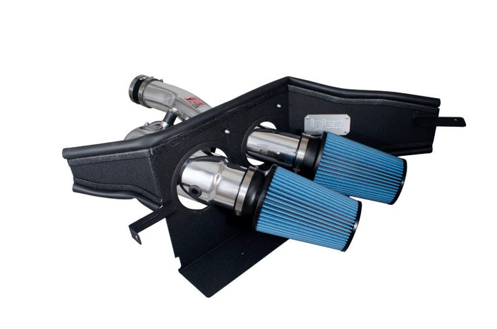 Injen 2015+ Ford F-150 V6 2.7L/3.5L EcoBoost Polished Short Ram Intake (Includes Heat Shield) - Bull Strap