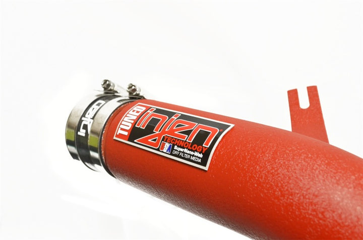 Injen 2017+ Honda Civic Si 1.5L Wrinkle Red Cold Air Intake - Bull Strap