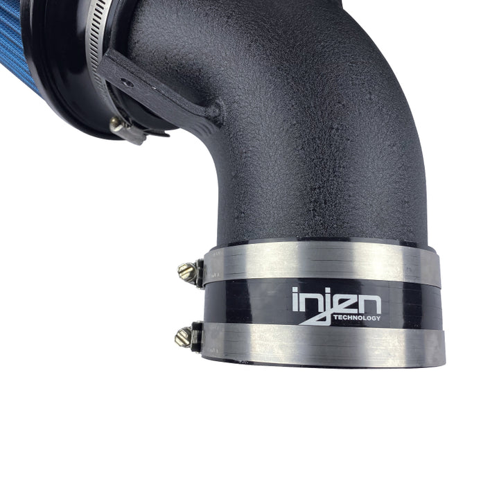 Injen 2020 BMW M340i SP Short Ram Air Intake System Wrinkle Black Finish - Bull Strap