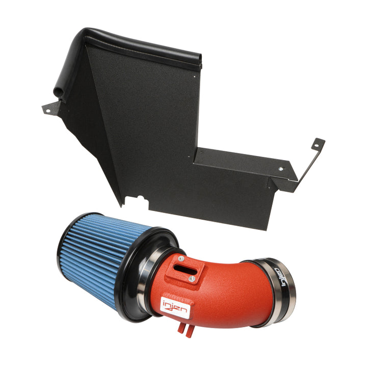 Injen 2020 BMW M340i SP Short Ram Air Intake System Wrinkle Red Finish - Bull Strap