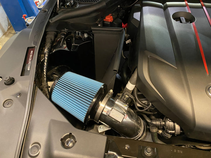 Injen 2020 Toyota Supra L6-3.0L Turbo (A90) SP Cold Air Intake System - Polished - Bull Strap
