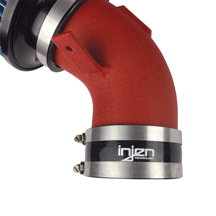 Injen 2020 Toyota Supra L6-3.0L Turbo (A90) SP Cold Air Intake System - Wrinkle Red - Bull Strap