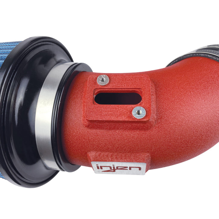 Injen 2020 Toyota Supra L6-3.0L Turbo (A90) SP Cold Air Intake System - Wrinkle Red - Bull Strap