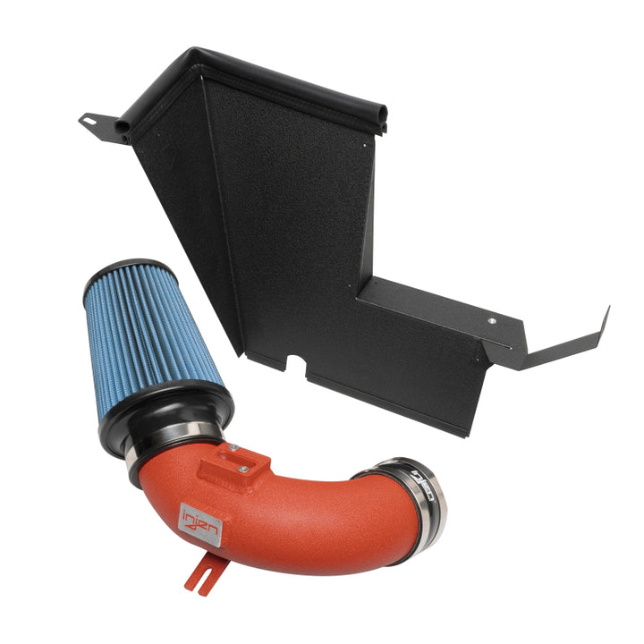 Injen 21-22 Toyota Supra 2.0L 4 Cyl. SP Short Ram Air Intake System - Wrinkle Red - Bull Strap