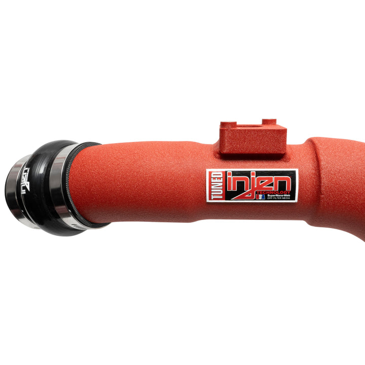 Injen 22-23 Honda Civic Si L4 1.5L Turbo SP Short Ram Intake - Wrinkle Red - Bull Strap