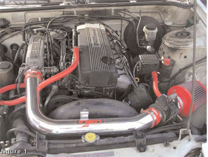 Injen 89-90 240SX 12 Valve Polished Short Ram Intake - Bull Strap