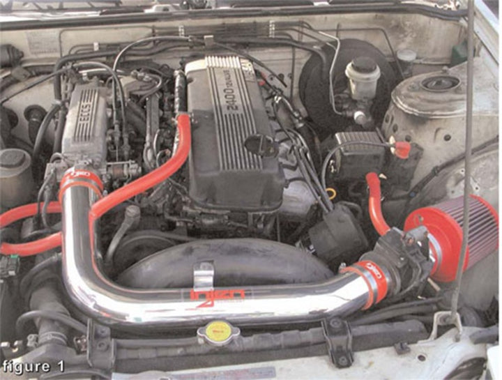 Injen 89-90 240SX 12 Valve Polished Short Ram Intake - Bull Strap