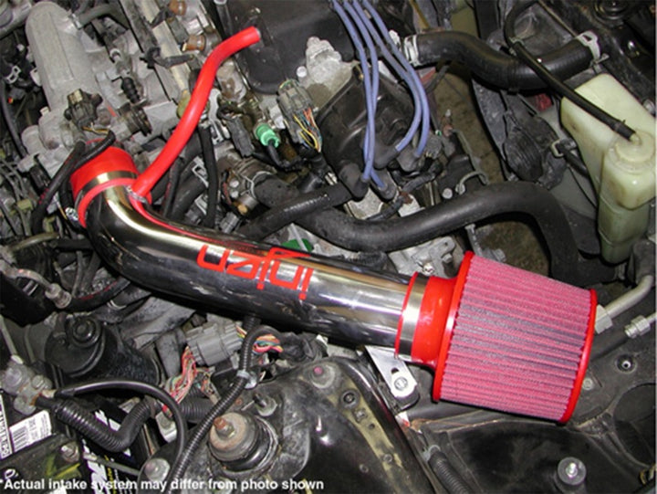 Injen 92-95 Civic Dx Lx Ex Si Polished Short Ram Intake - Bull Strap