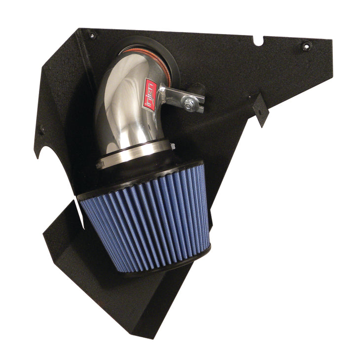 Injen 92-99 BMW E36 323i/325i/328i/M3 3.0L Polished Air Intake w/ Heat-Shield and Louvered Top Cover - Bull Strap