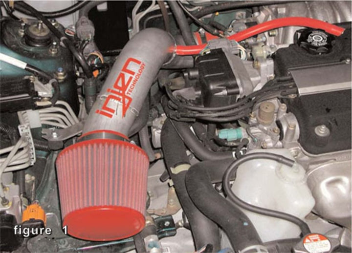 Injen 94-01 Acura Integra GSR L4 1.8L Black IS Short Ram Cold Air Intake - Bull Strap