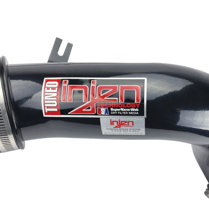Injen 94-01 Acura Integra GSR L4 1.8L Black IS Short Ram Cold Air Intake - Bull Strap