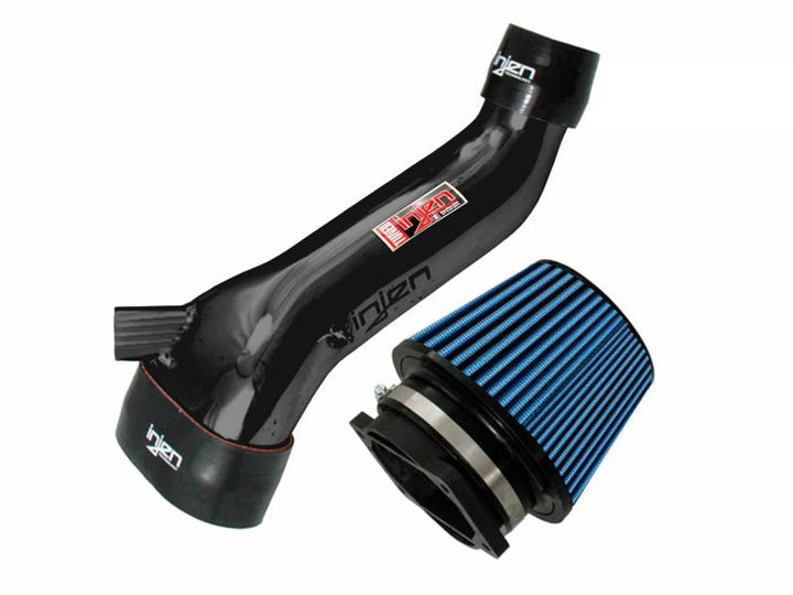 Injen 95-99 Mitsubishi Eclipse L4 2.0L Turbo Black IS Short Ram Cold Air Intake - Bull Strap