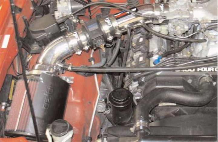 Injen 96-98 4Runner / Tacoma 3.4L V6 only Polished Power-Flow Air Intake System - Bull Strap
