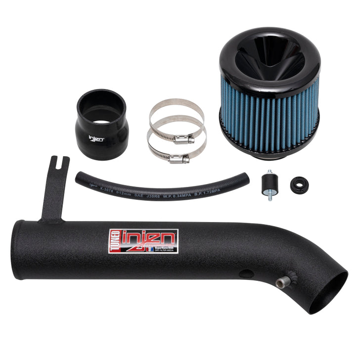 Injen 96-98 Honda Civic EL/EX/HX L4 1.6L Black IS Short Ram Cold Air Intake - Bull Strap