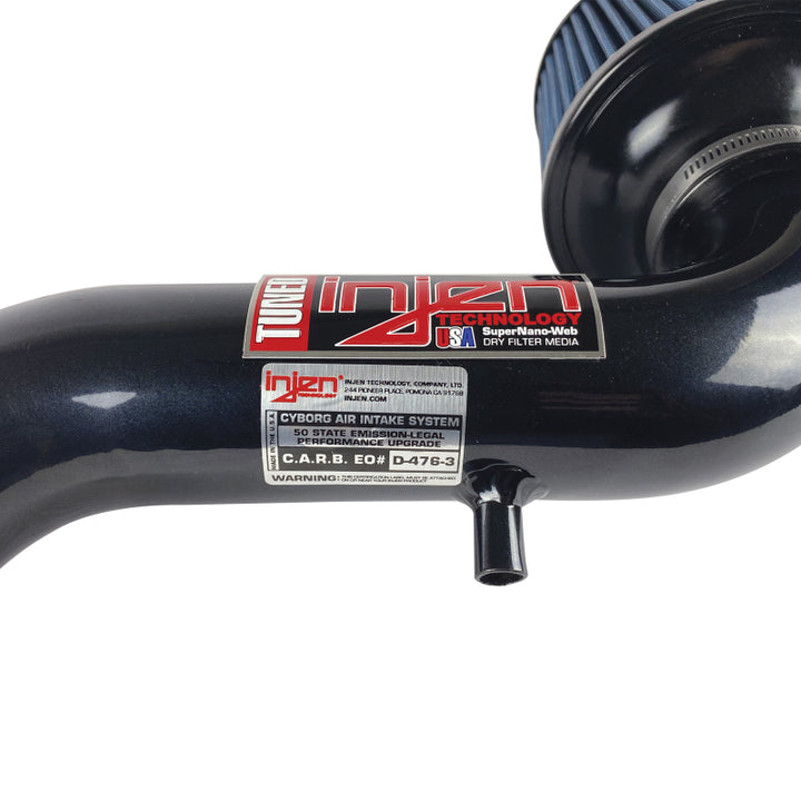 Injen 97-99 Toyota Camry L4 2.2L Black IS Short Ram Cold Air Intake - Bull Strap