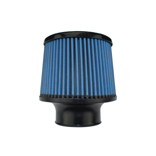 Injen AMSOIL Ea Nanofiber Dry Air Filter - 3.00 Filter 6 Base / 5 Tall / 5 Top - Bull Strap