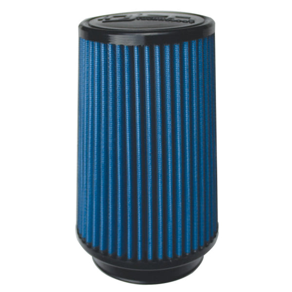 Injen Air Filter for EVO1103 - 3in Inlet 4.7in Base 7in Slit - 45 Pleats - Bull Strap