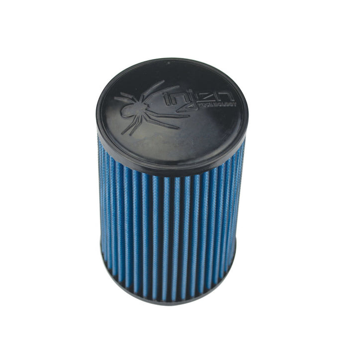 Injen NanoWeb Dry Air Filter 3.00in Neck 5.00in Base 7.00in Tall 4.00in Top 45 Pleats 9.05in Height - Bull Strap