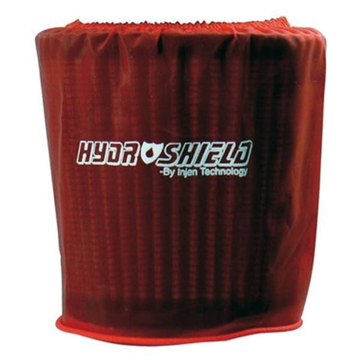 Injen Red Water Repellant Pre-Filter fits X-1010 X-1011 X-1017 X-1020 5in Base/5in Tall/4in Top - Bull Strap