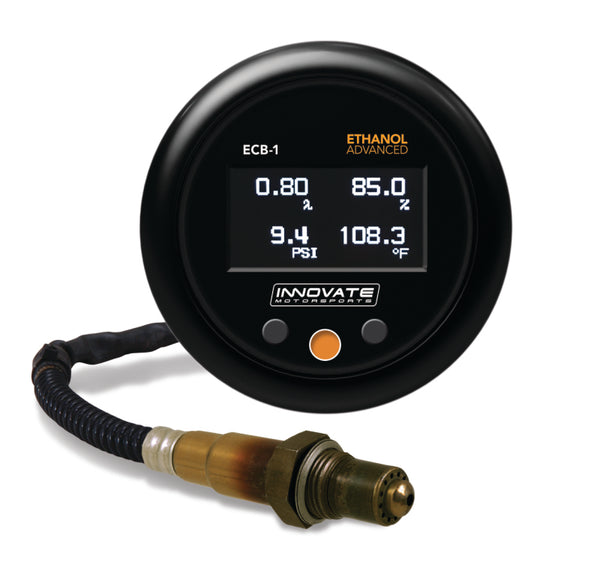 Innovate ECB-1 (Boost) Ethanol Advanced Complete Gauge Kit - Bull Strap