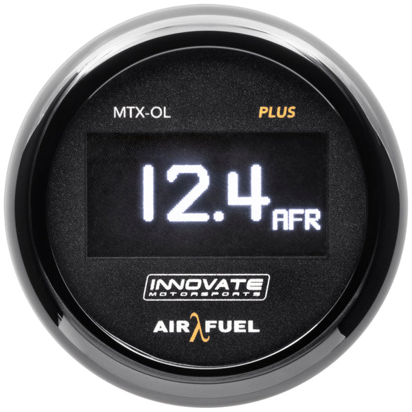 Innovate MTX-OL PLUS Wideband Digital Air/Fuel Ratio OLED Gauge Kit 8ft w/O2 Sensor - Bull Strap