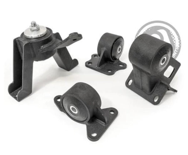 Innovative 00-05 Toyota MR2 Spyder 1ZZ Black Steel Mounts 75A Bushings - Bull Strap