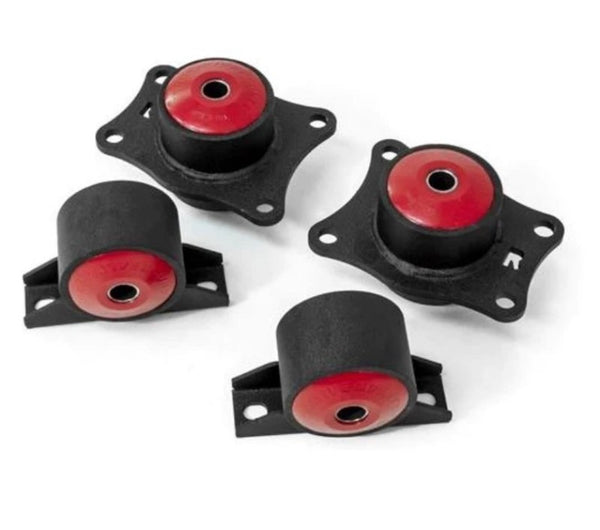 Innovative 00-09 Honda S2000 F-Series Black Steel Mounts 95A Bushings (Rear Diff Mounts OEM Diff) - Bull Strap