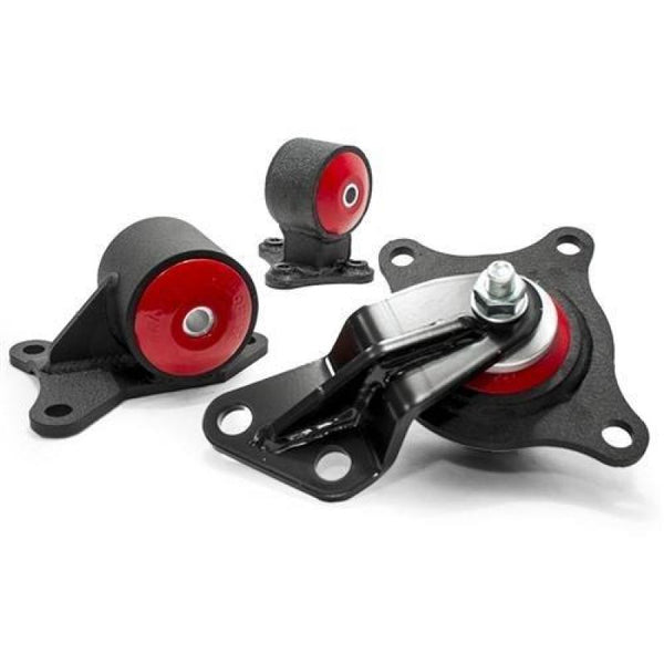 Innovative 01-05 Civic D-Series Black Steel Mounts 60A Bushings - Bull Strap