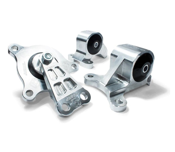 Innovative 02-06 Acura RSX K-Series Silver Aluminum Mounts 95A Bushings (Not K24 Trans) - Bull Strap