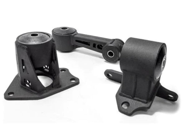 Innovative 09-13 Honda FIT/JAZZ L-Series Black Steel Mounts 75A Bushings - Bull Strap