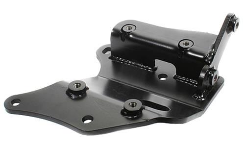 Innovative 88-91 Civic /CRX B-Series Black Steel Conversion AC Bracket (D-Series Sanden Compressor) - Bull Strap