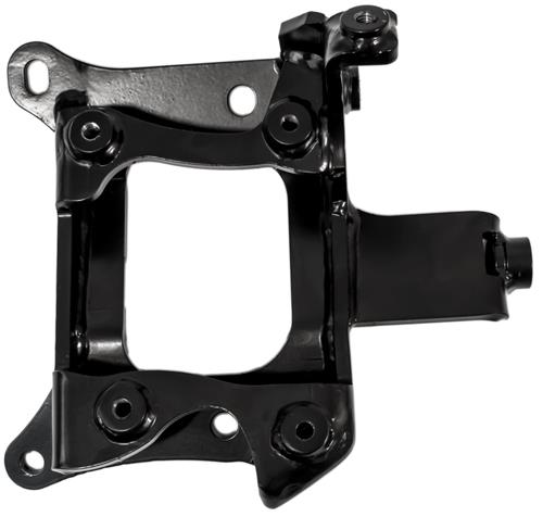 Innovative 88-91 Civic /CRX B-Series Black Steel Conversion AC Bracket (D-Series Sanden Compressor) - Bull Strap