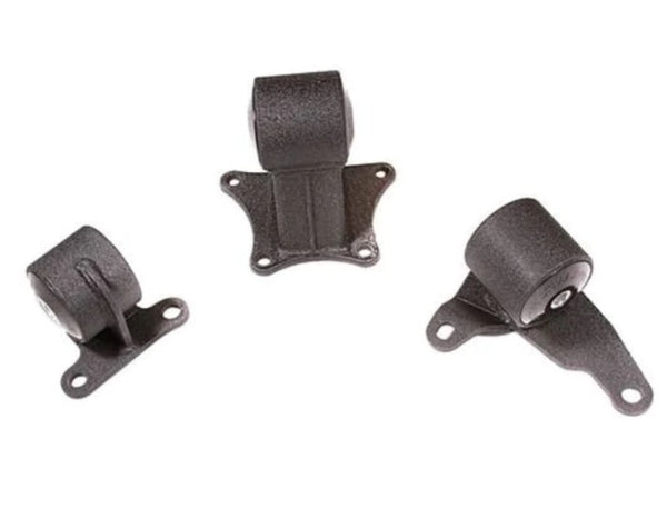 Innovative 90-93 Honda Accord Conversion (F-Series/RH Mount) Black Aluminum Mount 85A Bushing - Bull Strap
