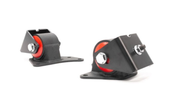 Innovative 94-97 Mazda Miata NA 1.8L Black Steel Replacement Mounts 75A Bushings (No Trans Mount) - Bull Strap