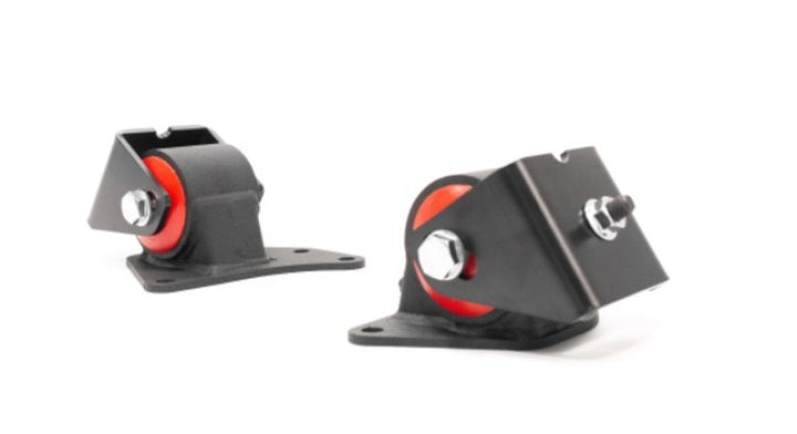Innovative 94-97 Mazda Miata NA 1.8L Black Steel Replacement Mounts 75A Bushings (No Trans Mount) - Bull Strap