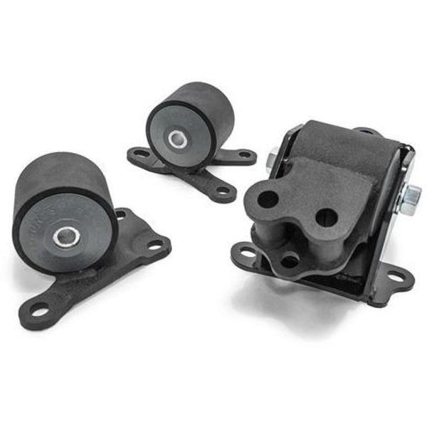 Innovative 96-00 Civic B/D Series Black Steel Mounts 60A Bushings (3 Bolt) - Bull Strap