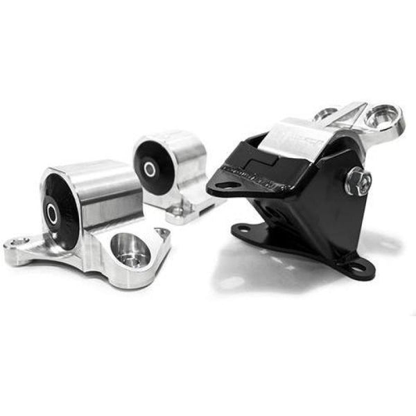 Innovative 96-00 Civic B/D Series Silver Aluminum Mounts 95A Bushings (2 Bolt) - Bull Strap
