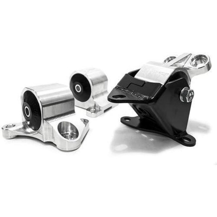 Innovative 96-00 Civic B/D Series Silver Aluminum Mounts 95A Bushings (2 Bolt) - Bull Strap