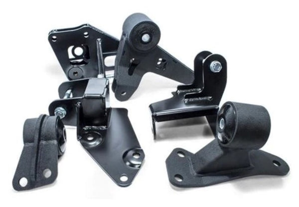 Innovative 96-00 Civic K Series/Manual Series Silver Aluminum Mounts 75A Bushings - Bull Strap
