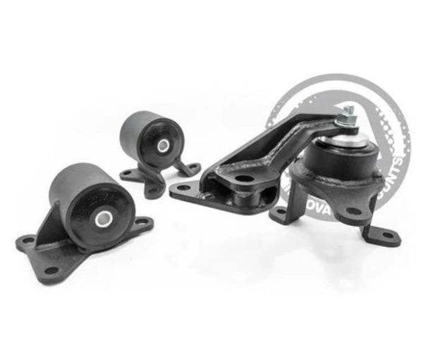 Innovative 98-02 Accord F-Series Black Steel Mounts 75A Bushings - Bull Strap