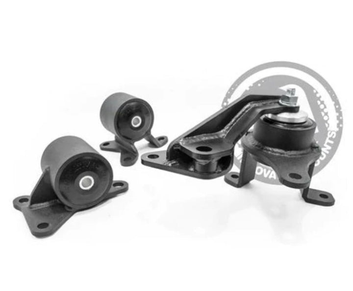 Innovative 98-02 Accord F-Series Black Steel Mounts 75A Bushings - Bull Strap