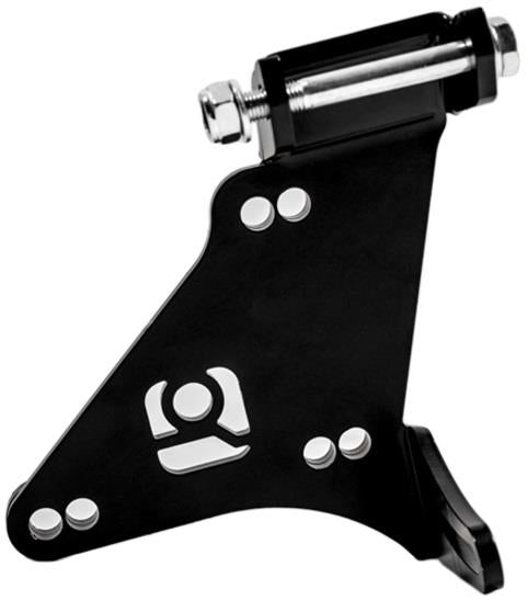Innovative N/A H-Series Black Steel H22 Alternator Relocation Bracket - Bull Strap