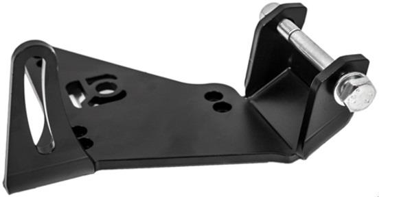 Innovative N/A H-Series Black Steel H22 Alternator Relocation Bracket - Bull Strap