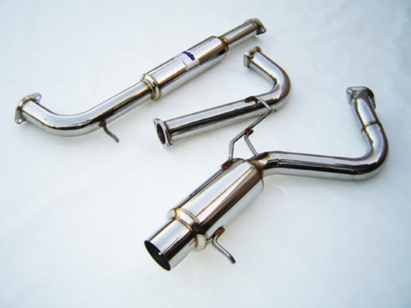 Invidia 00+ Mitsubishi Eclpse S N1 Stainless Steel Catback Exhaust - Bull Strap