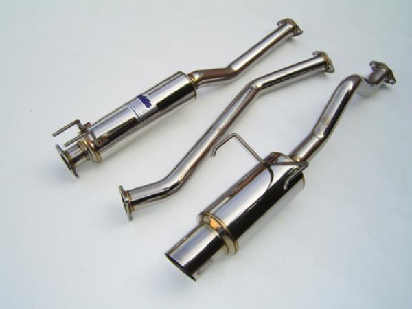 Invidia 01+ Civic EX 2DR/4DR 60mm (101mm tip) Cat-back Exhaust - Bull Strap
